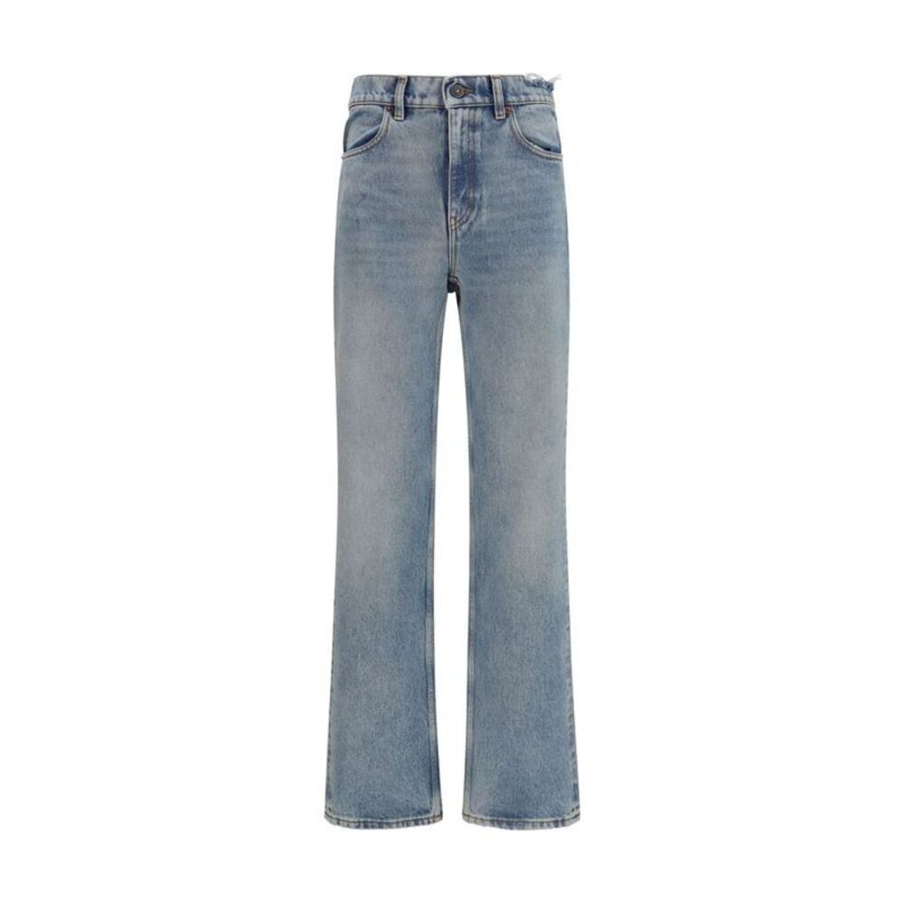 Golden Goose Blue Cotton Straight-Leg Women's Jeans